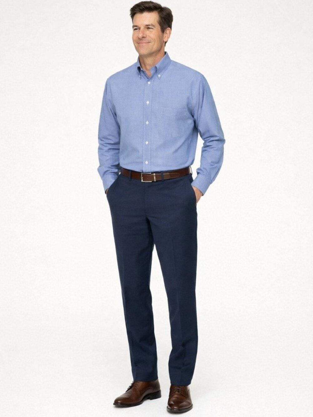 Roundtree & Yorke Gold Label Fitted Shirt | Size 18/36 | Like New